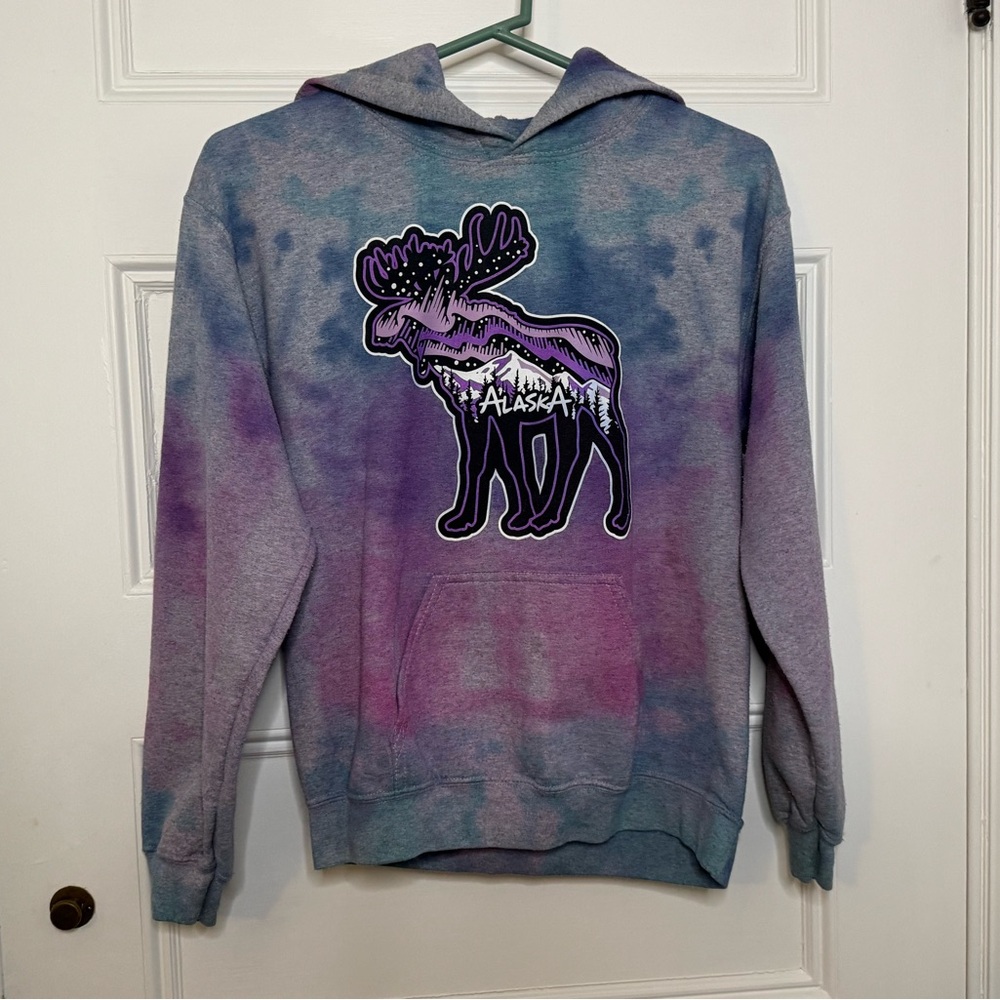 ❤️‍🔥 Ritual Custom Alaska tie dye hoodie size small